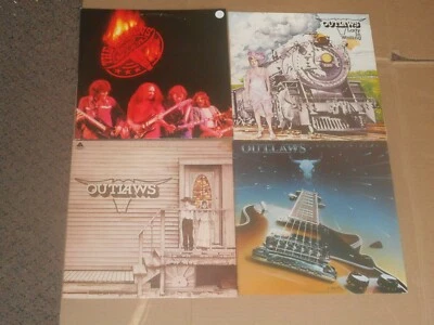 OUTLAWS lot 5x LP ghost riders BRING IT BACK ALIVE lady in waiting SELF TITLED - Image 1 of 4