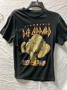 Deff Leppard Pyromania 1983 Tour Shirt, Remake Print Size S - Picture 1 of 6