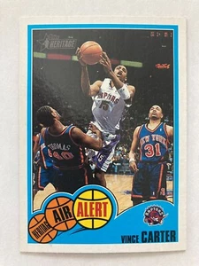 2001-02 Topps Heritage Air Alert #AIR2 Vince Carter Raptors - Foto 1 di 2