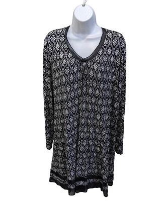 Vestido recto manga larga Ann Klein para mujer 2X mezcla de rayón Foto 1 de 4