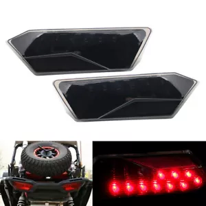 2X Smoked LED Tail Lights Rear Lamps Fits For 2014 2015 2016 RZR 900 XP 1000 ATV - Imagen 1 de 9