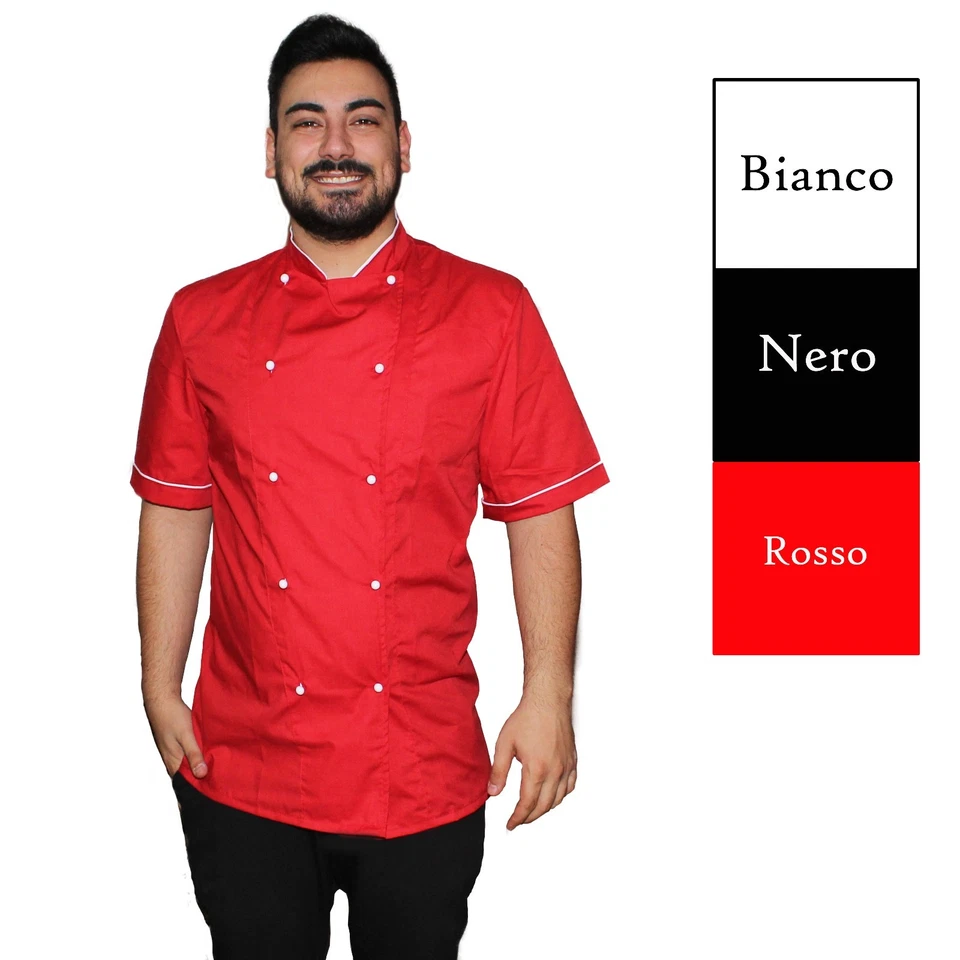 GIACCA CUOCO,UNISEX, CHEF CUCINA,PIZZAIOLO,Panettiere, ristorazione - Immagine 1 di 1