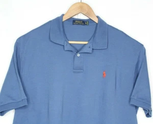 Polo Ralph Lauren Polo Shirt Short Sleeve Classic Fit Blue Cotton Men's Size XL - Picture 1 of 4