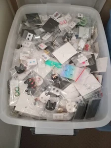 Bulk earrings lot 50pairs -hoops,studs,danglies Random pick - Picture 1 of 16