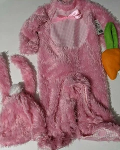 Disfraz de conejito rosa Halloween para bebé niña talla 0-6 meses nuevo con etiquetas - Imagen 1 de 8
