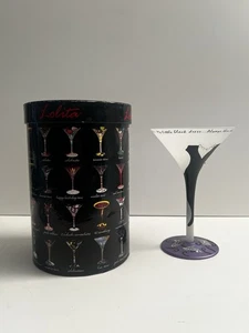 Lolita- Little Black Dress Martini Glass 7 Inches Tall X 4.5 Inch Diameter NOS - Picture 1 of 8