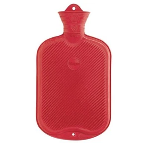 Sanger Ribbed Hot Water Bottle Red 2L WI483 - Picture 1 of 1