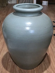 Riesige 19" Seladon Öl Glas Vase - Bild 1 von 5