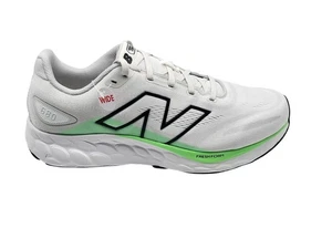 New Balance Fresh Foam 680 v8 Shoes Mens Size 11.5 Wide White Gray Green Running - Picture 1 of 10