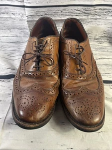 Allen Edmonds McAllister Wingtip Oxford, Brown, US 10.5D with Dainite Soles - Picture 1 of 9