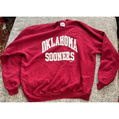 Sudadera Oklahoma Sooners Hanes Comfortblend Adulto XXL Granate Universitario Foto 1 de 3