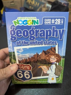 PROFESSOR NOGGIN GEOGRAPHY of the UNITED STATES Card Game #28 100% COMPLETO 2019 - Imagem 1 de 4