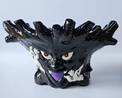Halloween 3D Antropomórfico Árbol Embrujado Fantasma Cerámica Grande Candy Bowl Maceta Foto 1 de 4