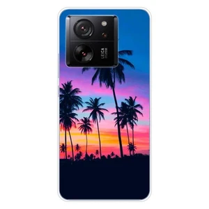 Coque en silicone imprimée compatible Xiaomi 13T Palmiers colorés - Photo 1 sur 6