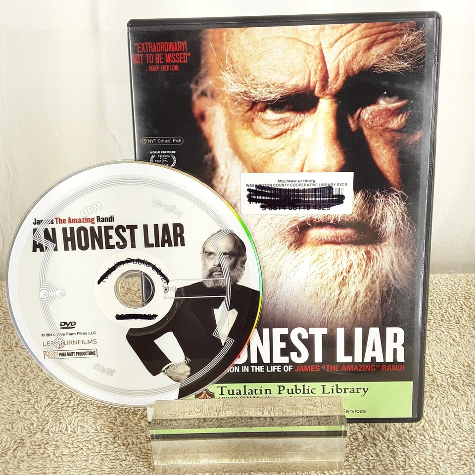 An Honest Liar, DVD 2014, EX Library, Life & Biography James The Amazing Randi Foto 1 de 4