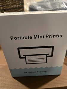 Tragbarer Mini Drucker - BT Sofortdruck - Türkis NEU IM KARTON - Bild 1 von 4