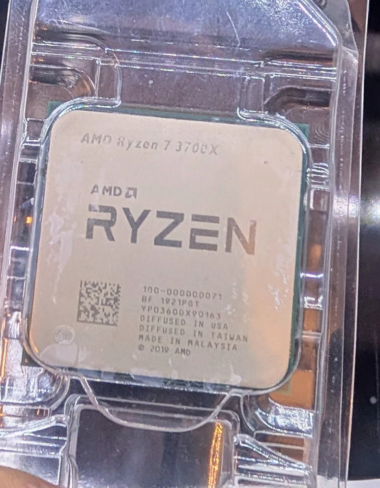 AMD Ryzen 7 3700X R7-3700X 3.6GHz 8Core 16Thr 32MB 65W AM4 CPU Processor - Image 1 of 2