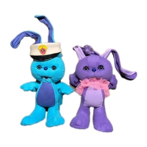 Lote de 2 Peluches Kenner 1989 Grabbits Bunny Vintage - Imagen 1 de 2