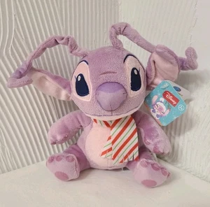 Nuevo con etiquetas Disney Lilo & Stitch Angel Navidad 6" Peluche Púrpura Animal 2024  - Imagen 1 de 15