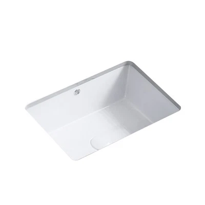 KINGWONG 18 pulgadas blanco rectangular lavabo para baños 18,3" x 13,78" pequeño... Foto 1 de 4
