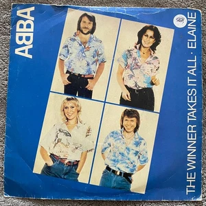 ABBA – The Winner Takes It All / Elaine 7in Vinyl Record - Picture 1 of 4