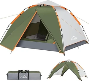 Gysrevi Camping Tent, 3 Man Instant Pop Up Tent Waterproof, Large Double Layer - Picture 1 of 11