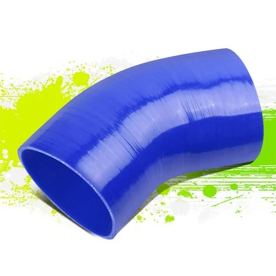 MANGUERA ACOPLADOR SILICONA TURBO/ADMISIÓN 4" 3 CAPAS UNIVERSAL 45 GRADOS AZUL Foto 1 de 4