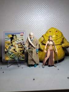 Star Wars 1983 Jabba the Hutt Original Kenner slave leia bib fortuna complete - Picture 1 of 24