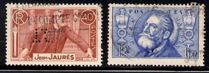FRANCIA SCOTT 313 -314 JEAN LEON JAURES - POLÍTICO USADO - Imagen 1 de 1