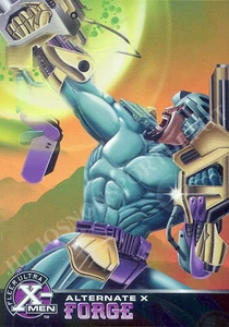 X-MEN CHROMIUM 1995 FLEER ALTERNATE X EMBOSSED INSERT CARD 10 OF 20 FORGE MA - Picture 1 of 1