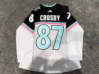 CAMISETA SIDNEY CROSBY Penguins FIRMADA Auto 2023 NHL All Star Adidas Pro Certificado de Autenticidad PSA Foto 1 de 4
