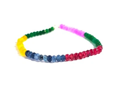 Arcobaleno Tormalina Bracciale - Naturale Pietra Bracciale- Giada - Immagine 1 di 4