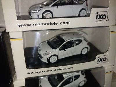 IXO MDCS005 PEUGEOT 207 Rally Test Plain Color WHITE Ready To Race - 1:43 RARE - Immagine 1 di 4