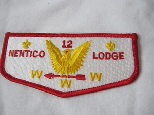 Nentico 12 Lodge, WWW, OOA patch, Boy Scouts of America - Picture 1 of 3