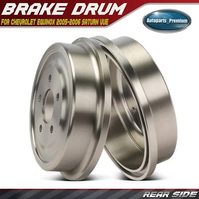 2x Rear Left & Right Brake Drum for Chevrolet Equinox 2005-2006 Saturn Vue 02-07 - Image 1 of 4