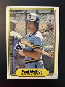 1982 Fleer Paul Molitor #148 HOF Brewers - Picture 1 of 2