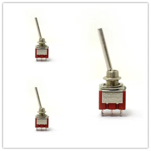 3pc Toggle Switch for Amplifier DAC Long Flat Handle/Amplifier Chassis Tube - Picture 1 of 6