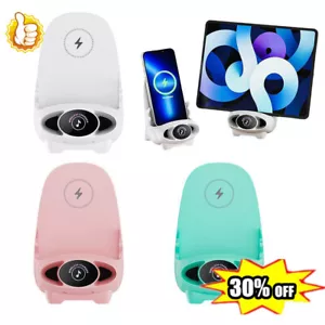 15W Portable Mini Chair Wireless Charger Desk Mobile Phone Holder Fast Charge - Zdjęcie 1 z 17