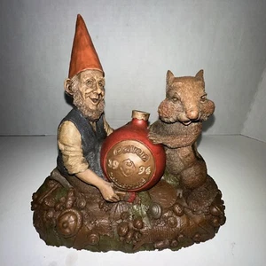 Tom Clark Gnome "Cairn Christmas 1994" w/ Chipmunk & Ornament. - Picture 1 of 4
