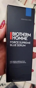 BIOTHERM HOMME FORCE SUPREME BLUE SERUM ANTIRUGHE URTO RIPARAZIONE UOMO 50 ML - Foto 1 di 7