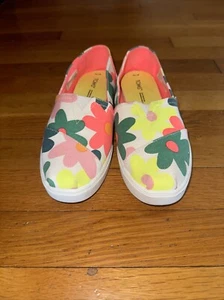 TOMS Alpargata Woman Floral Slip On Womens Multi, Flats Casual Size 7.5 - Picture 1 of 6