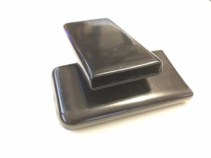 4 tapas planas push-on se adaptan a 1/4"" de caña plana culata de 1,5"" de ancho 3"" de profundidad, mango - Imagen 1 de 7