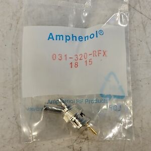 Amphenol 031-320-RFX BNC Straight Crimp Plug RG-55 RG-142 RG-223 RG-400 50 Ohm