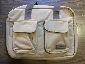 Bella Russo Bag Laptop Messenger Adj Shoulder Bag Travel Tote Padded Canvas - Picture 1 of 5