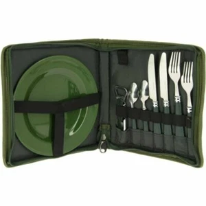 Besteck Set und Geschirr Camping Outdoor Kochen Karpfen Angeln NGT Besteckset  - Bild 1 von 4