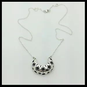 Collar Tara Plata Media Luna y Estrellas, SOA Rock Moda Regalo - Imagen 1 de 10