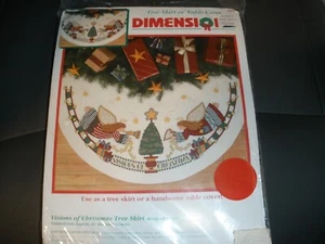 NEW Dimensions Visions of Christmas Tree Skirt 45" Diameter Cross StitchKit(CS13 - Picture 1 of 4