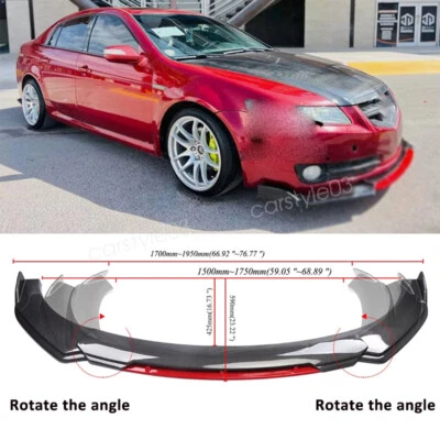 Carbon Style Front Bumper Lip Spoiler Splitter Body Kit For Acura TL Sedan 04-08 Foto 1 de 4