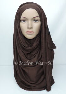 Premium Cotton Jersey Size Small / Medium / Maxi Hijab Scarf Muslim Headwear