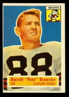 Vintage FOOTBALL Card 1956 TOPPS #21 DARRELL PETE BREWSTER Cleveland Browns - Image 1 of 2